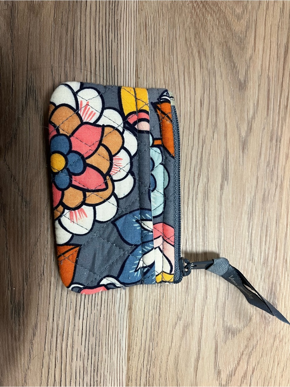 Vera Bradley Zip-Pocket Wallet - Gray Multi